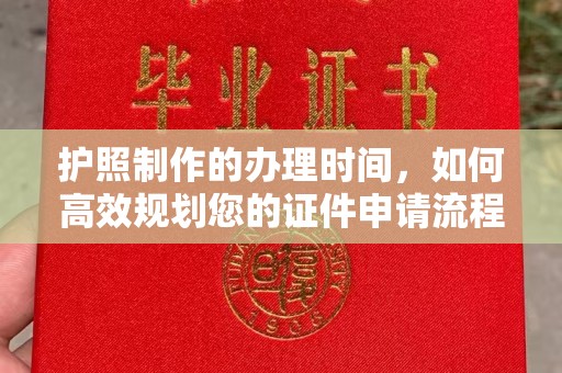 南和护照制作的办理时间，如何高效规划您的证件申请流程